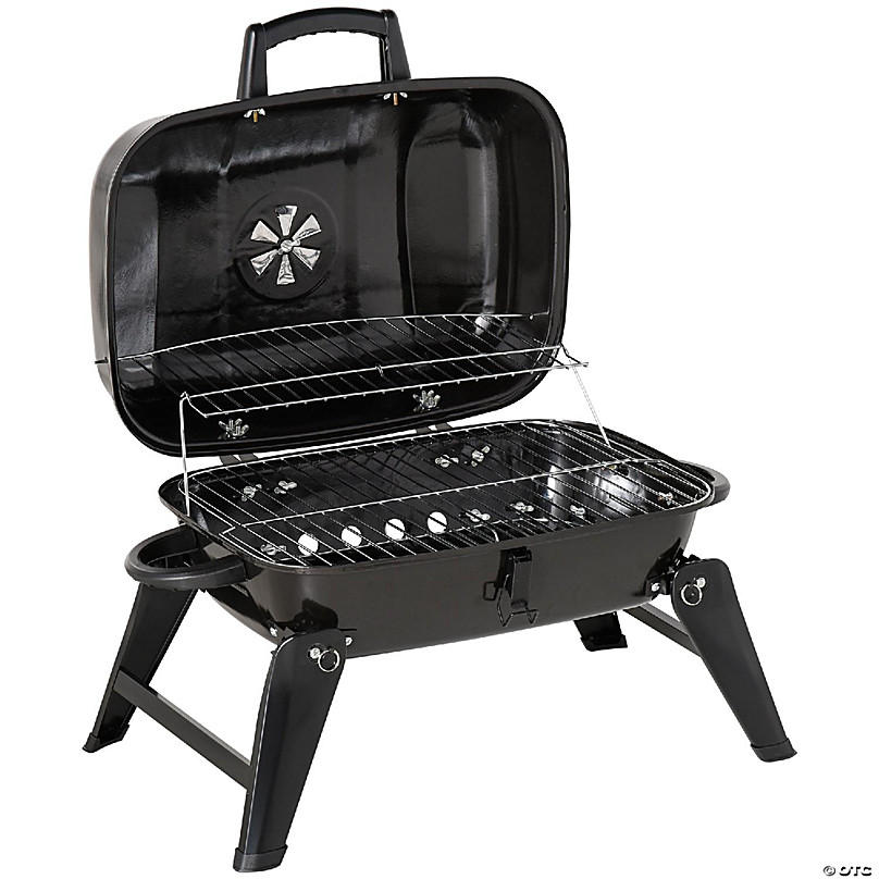 Charcoal Barbecue Grill BBQ Red Camp Garden Picnic Outdoor Portable Grill 