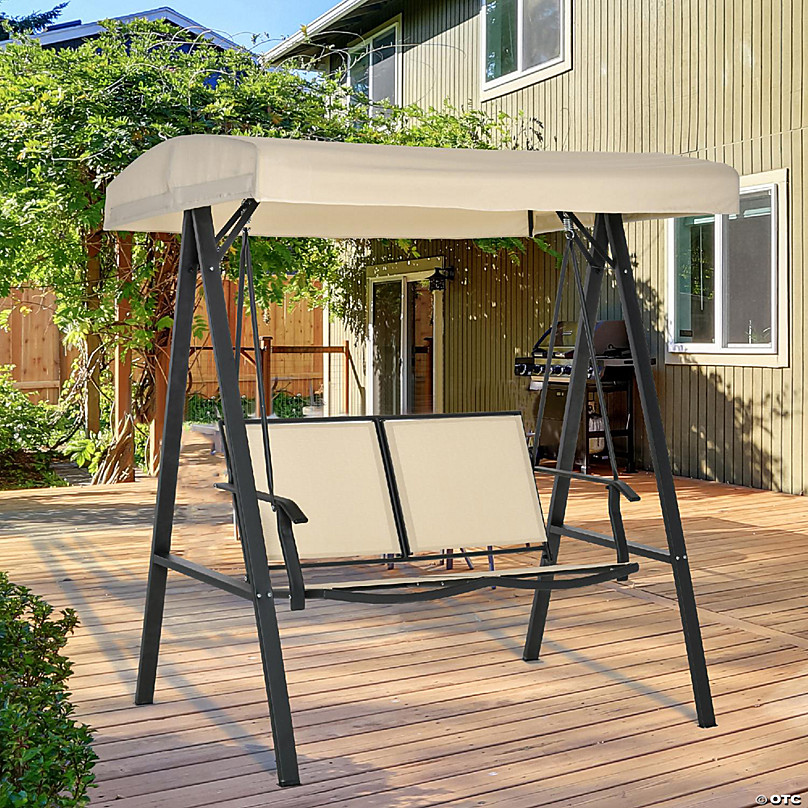 Metal swing with online canopy