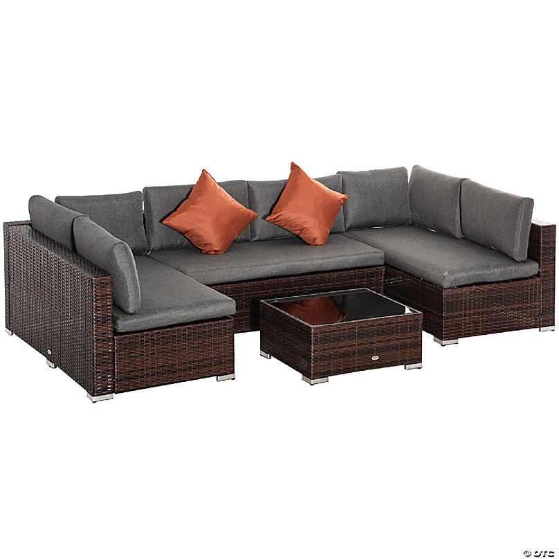 garden corner sofa set 6 seater