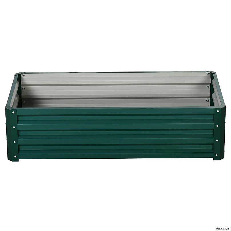 Outsunny 4' x 2' x 1' Raised Garden Bed Box with Weatherized Steel 