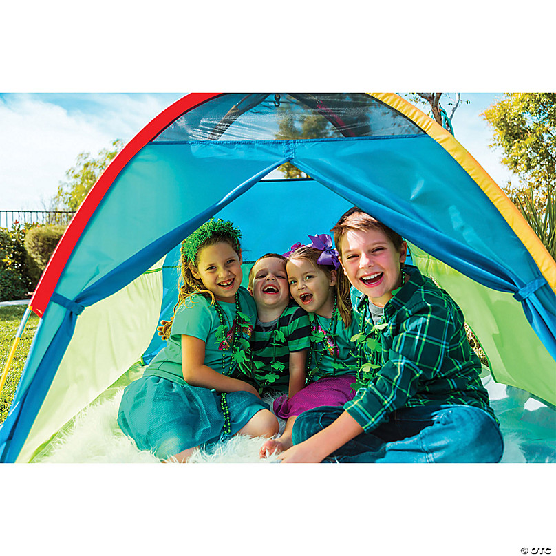 Pacific Play Tents Super Duper 4-Kid Dome Tent - Blue / Green / Red / Yellow