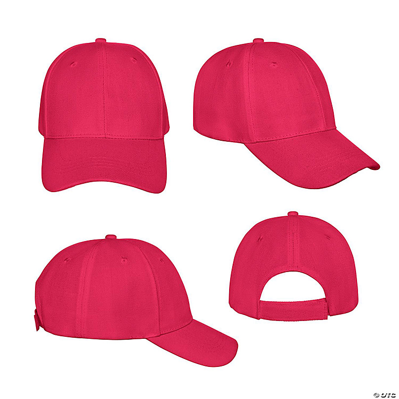 Blank Snapback Hats Caps Wholesale - Solid Hot Pink