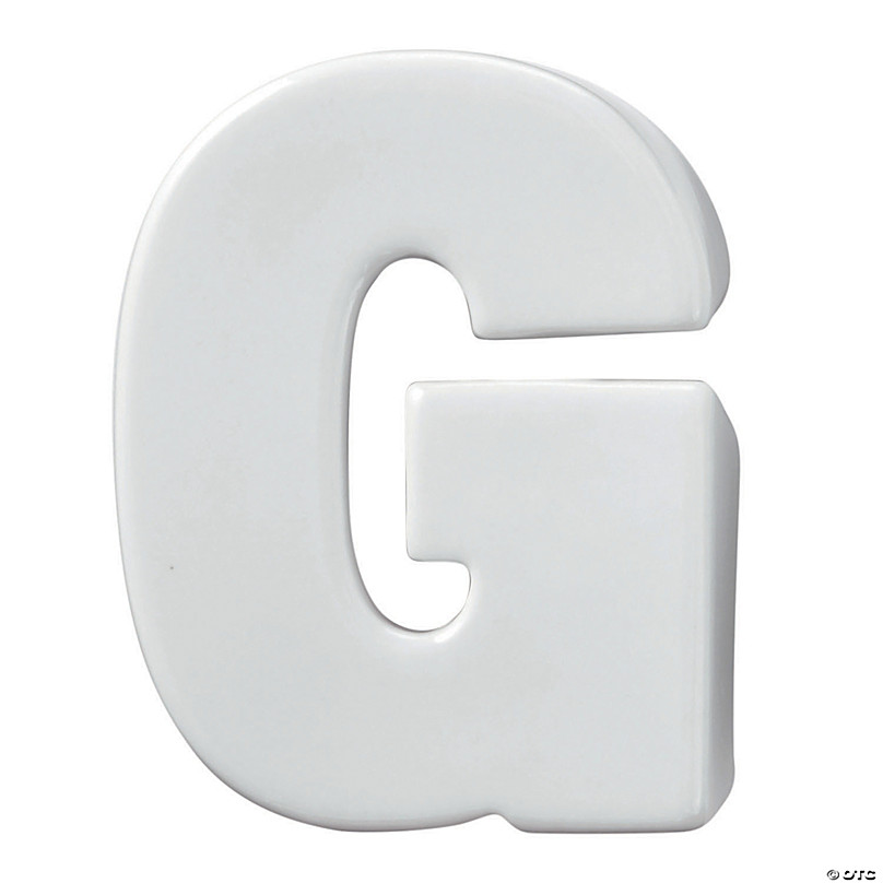 Paint Your Own Porcelain Letter G | MindWare