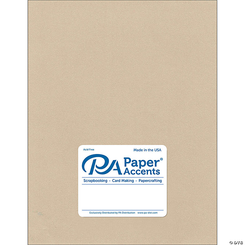 Paper Accents Cardstock 8.5x 11 Pearlized 111lb Baltic Brown