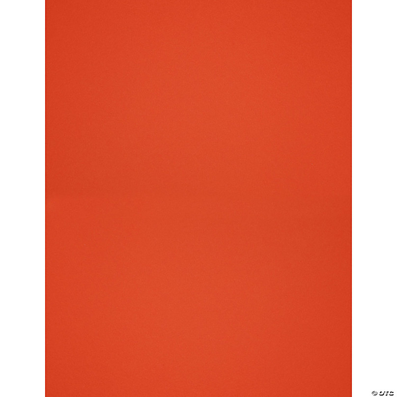 PA Paper Accents Smooth Cardstock 8.5 x 11 Construction Orange