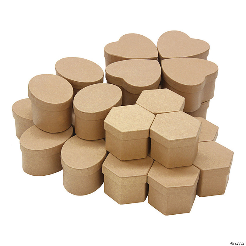 Paper-Mache Boxes Classpack 24pc Assortment-2