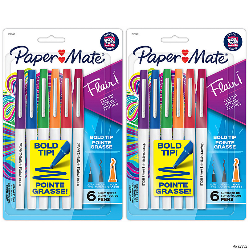 Paper Mate Flair Felt Tip Pens, Medium Point (0.7mm), Tropical