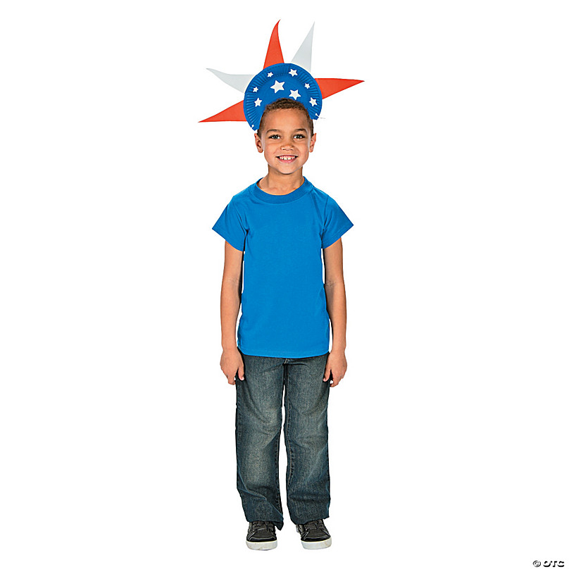 Patriotic Paper Plate Hat Craft for Fourth of July - Raising