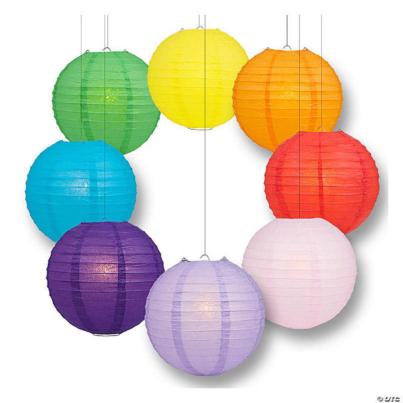 Multi Colored Paper Lanterns