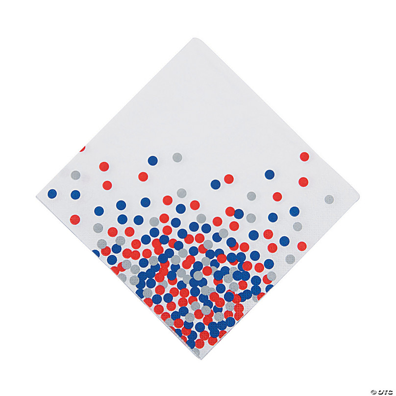 Patriotic Confetti Luncheon Napkins Discontinued