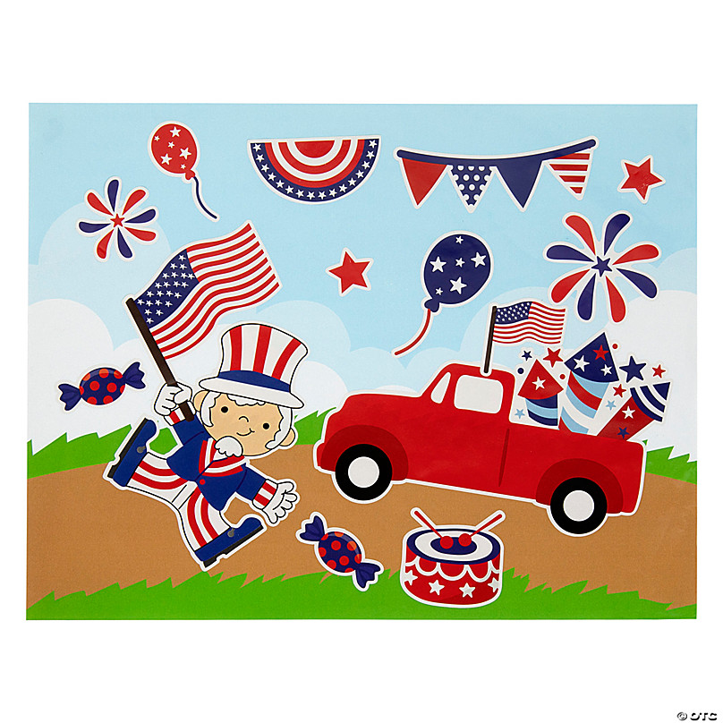 Patriotic Sticker Pack, July 4th Stickers