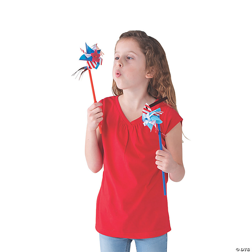 Jumbo Red & Blue Pinwheels