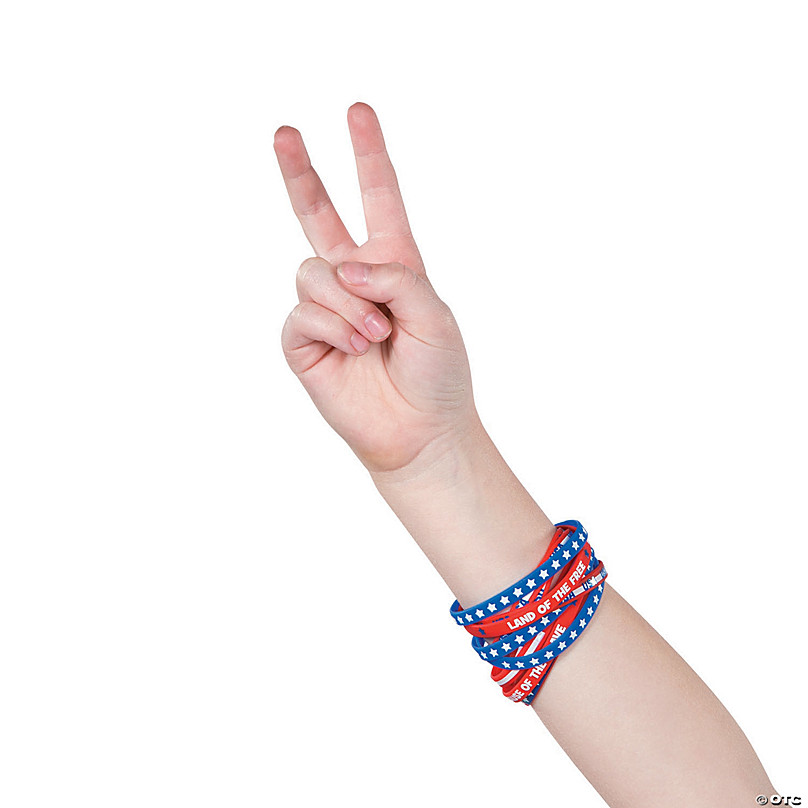 300pcs American Flag with Baseball Thin Red Line Wristbands Silicone  Bracelets - AliExpress