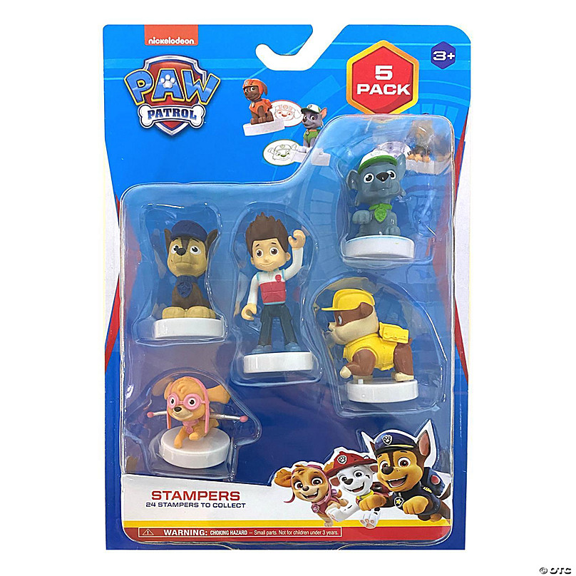 Paw Patrol Characters Stampers 5pk Birthday Cake Toppers Party Favor Figure  PMI International