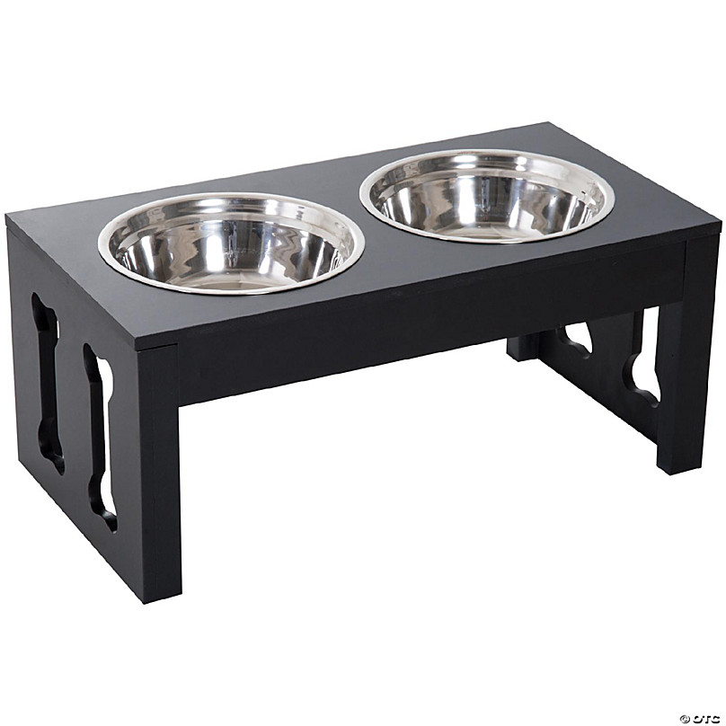 Dog Bone Pet Bowl Stand