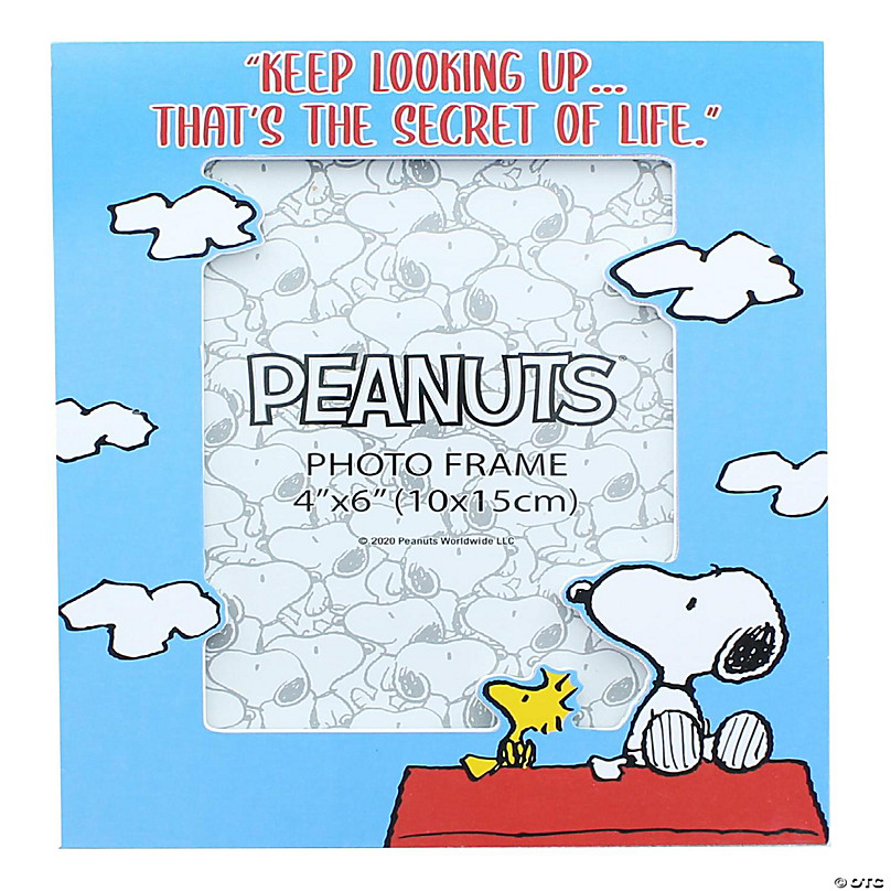 Peanuts Snoopy And Woodstock Keep Looking Up Die Cut Photo Frame 4 X 6 Inch Oriental Trading
