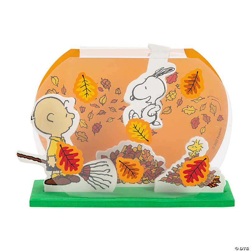 Peanuts® 3D Fall Leaves Scene Craft Kit – Makes 12