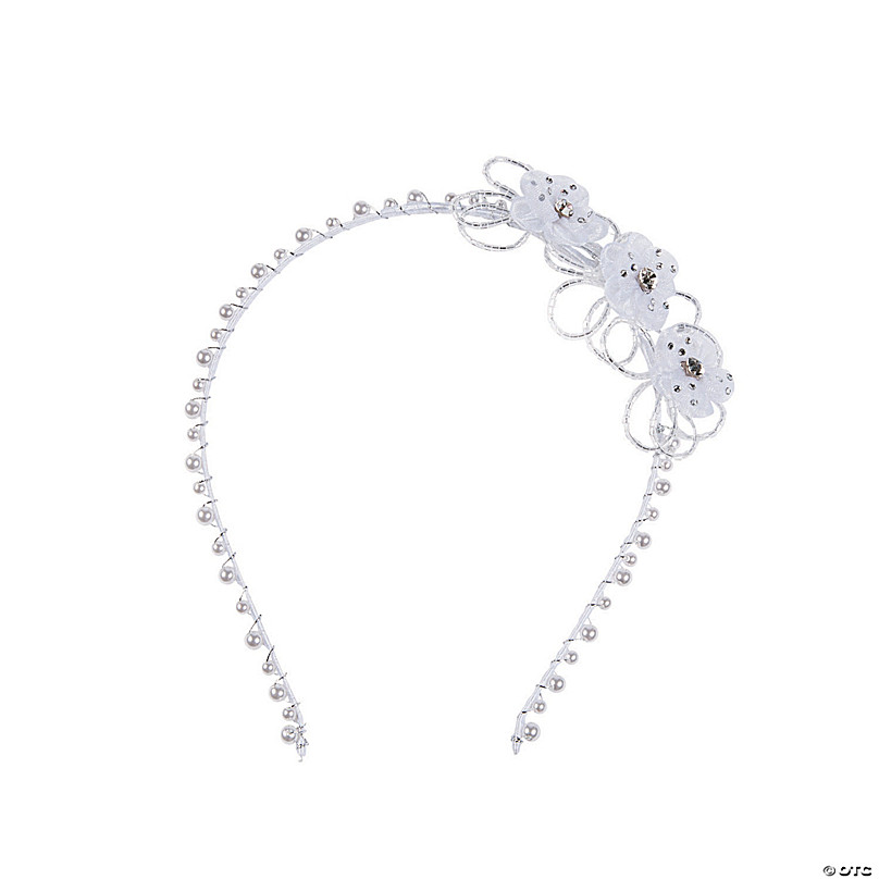 Pearl Headband with Flowers | Oriental Trading