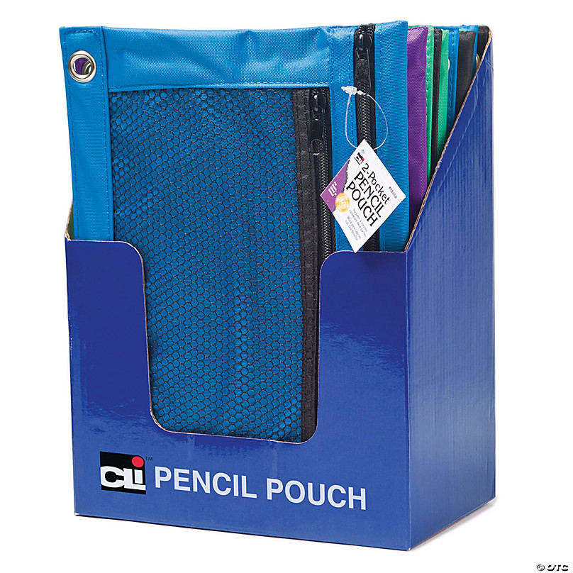 Pencil Pouches, Bulk Pencil Pouch 12 Pack in Assorted Colors for