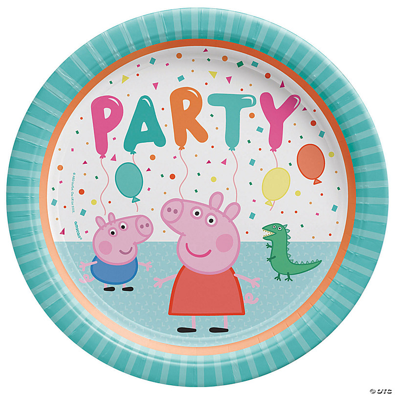 Wholesale Peppa Pig 20pc Glad Paper Plates For Kids- 8.5 MULTI