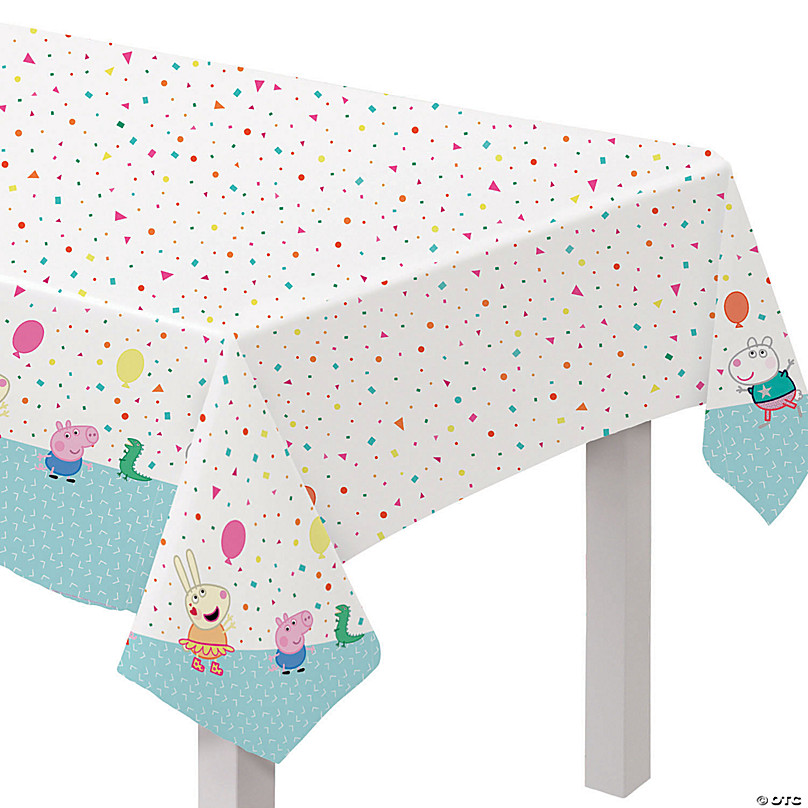 PEPPA PIG Tablecover Tablecloth Table cover Birthday Party Plastic 4 ft 6"X 8 ft 