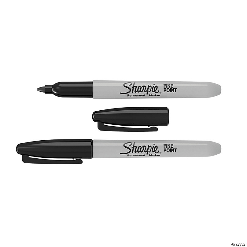 4pk Pennine Black Permanent Marker Pens
