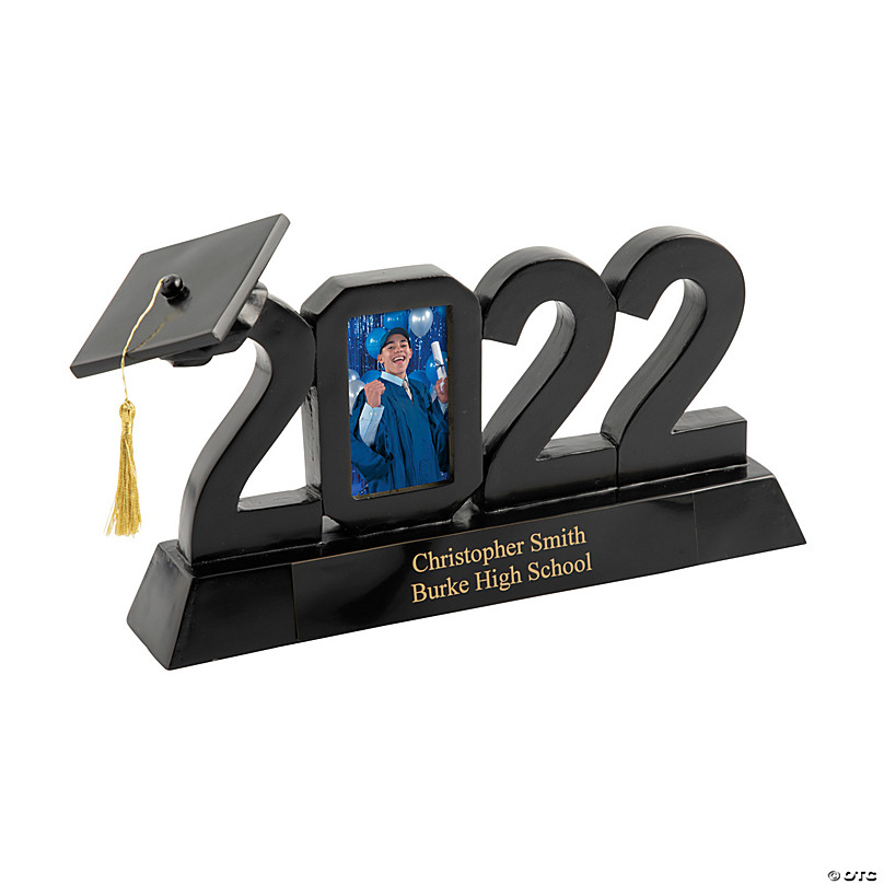 Black & Silver 4 x 6 Graduation Picture Frame Graduation Bundle Picture Holder First Day of School & Graduation Picture Frame