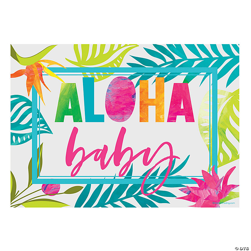hawaiian themed baby shower invitations