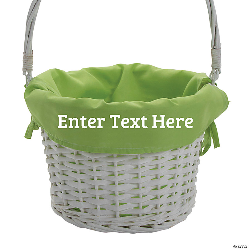 Personalized Green Easter Basket Oriental Trading