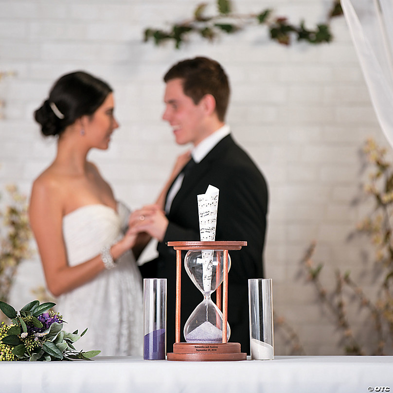 Personalized Hourglass Unity Sand Ceremony Set - 3 Pc.