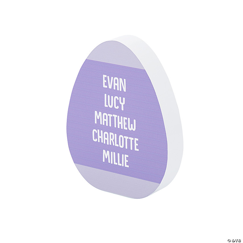 Personalized Kid Names Easter Egg Tabletop Decoration | Oriental Trading