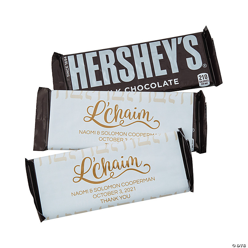 Personalized L’Chaim Candy Bar Labels - Discontinued