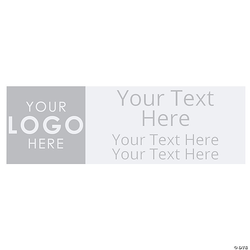 Personalized Logo & Text Banner | Oriental Trading