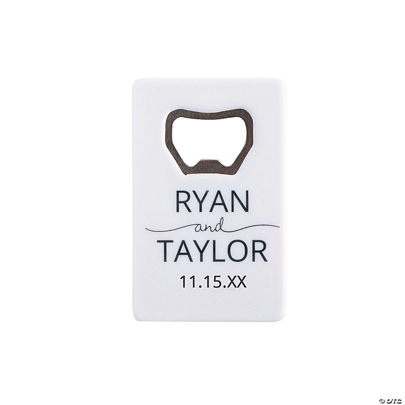 Personalized Credit Card Bottle Opener Favors