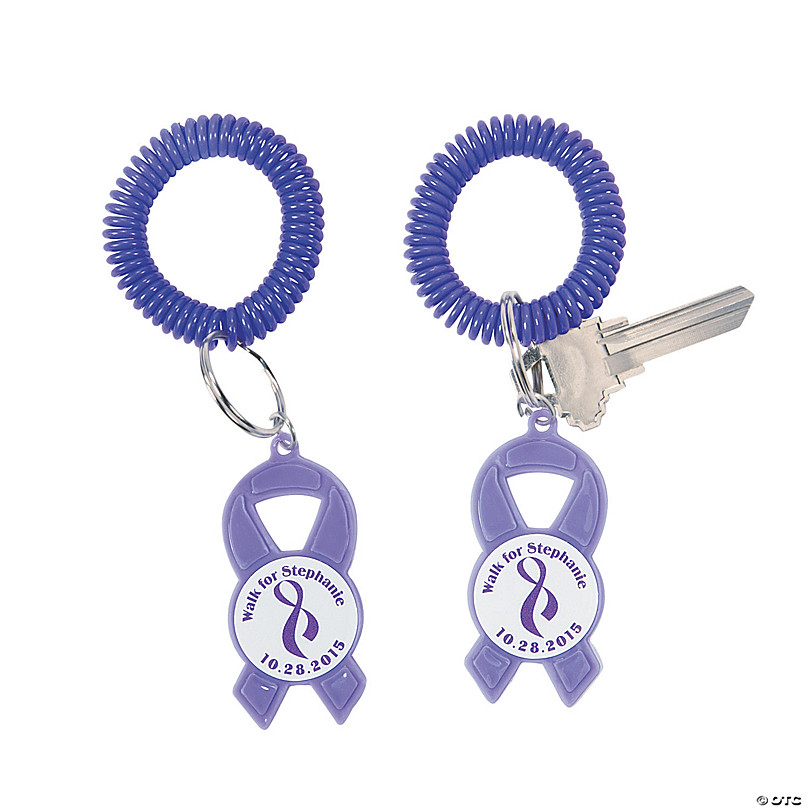 personalized ribbon keychains