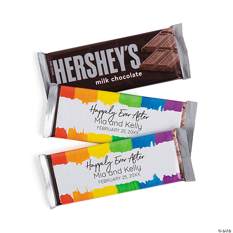 Personalized Rainbow Candy Bar Labels - 12 Pc. | Oriental Trading
