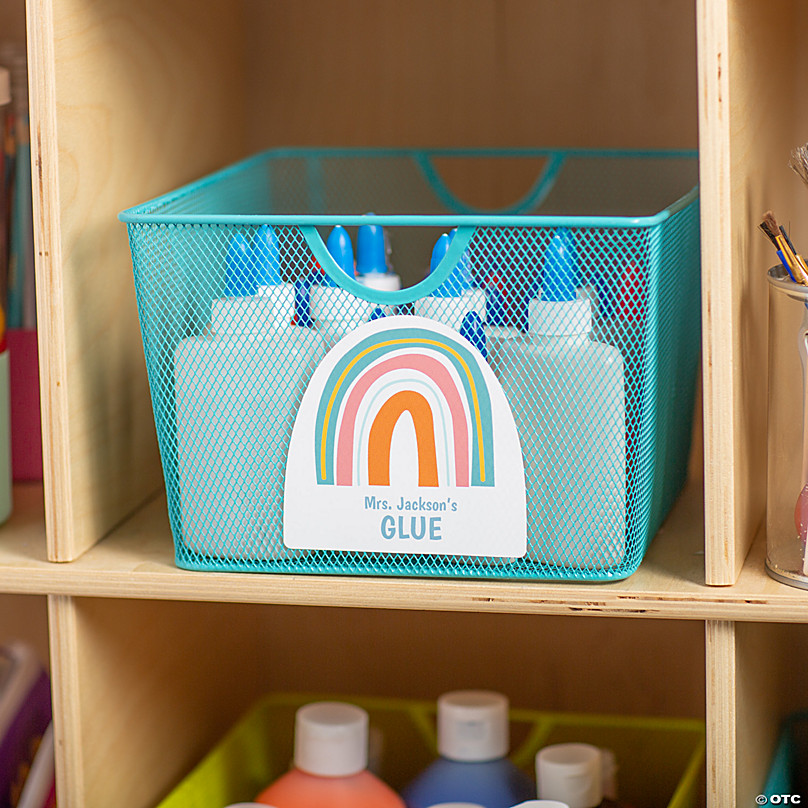 Best Classroom Storage Bins With Personalized Labels - El Helow Style