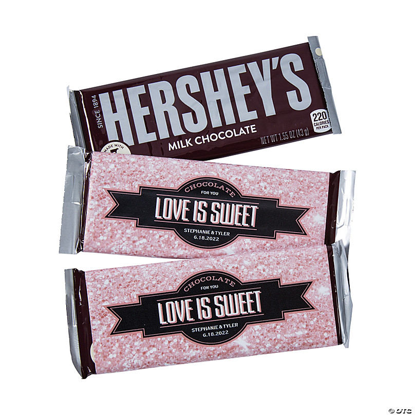 Black Gold Pink and White Stripe Candy Bar Wrappers with Chanel Logo and  Name Personalized to your Specification Sold in Sets of 10