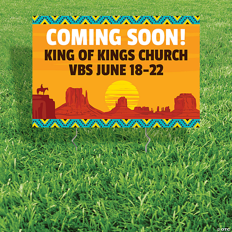 Personalized Southwest VBS Yard Sign Oriental Trading