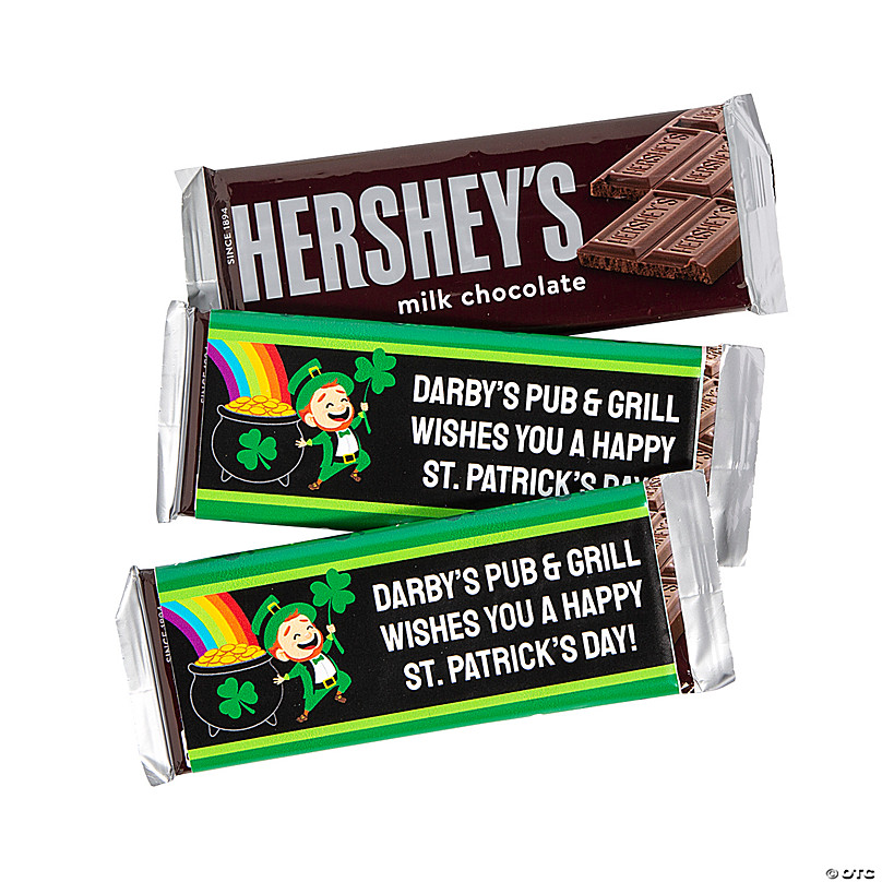 Personalized St. Patrick's Day Candy Bar Sticker Labels - 12 Pc. | Oriental  Trading