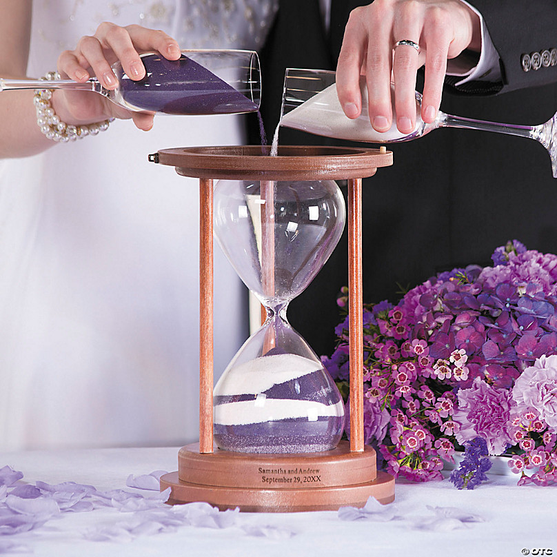 Unity Hourglass in Rose Gold Heirloom Hourglass Wedding Unity Sand Ceremony Hourglass