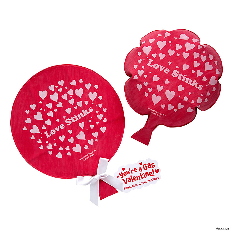 Mini Valentine Skunk Whoopee Cushions - 12 Pc.