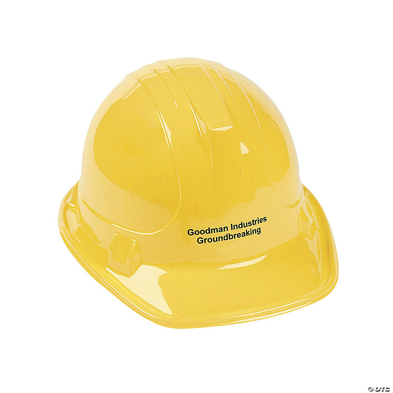 36pc Yellow Construction Hard Hat Plastic Cap Costume Birthday Party Favor 
