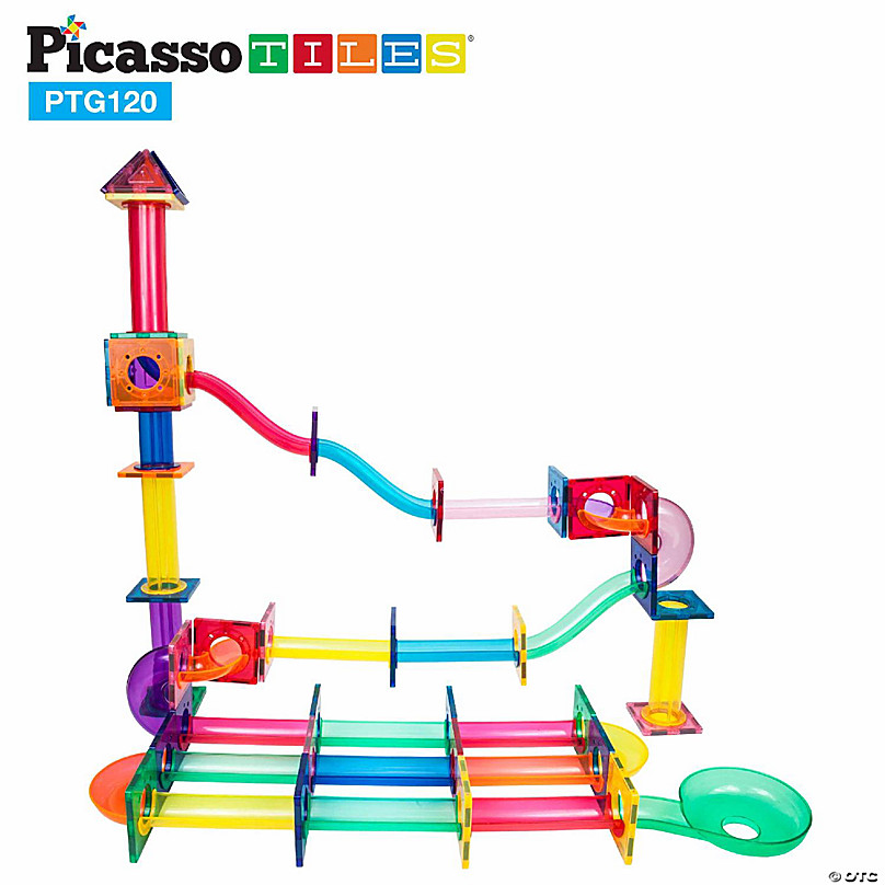 PicassoTiles MAGNETIC MARBLE RUN - 71PC