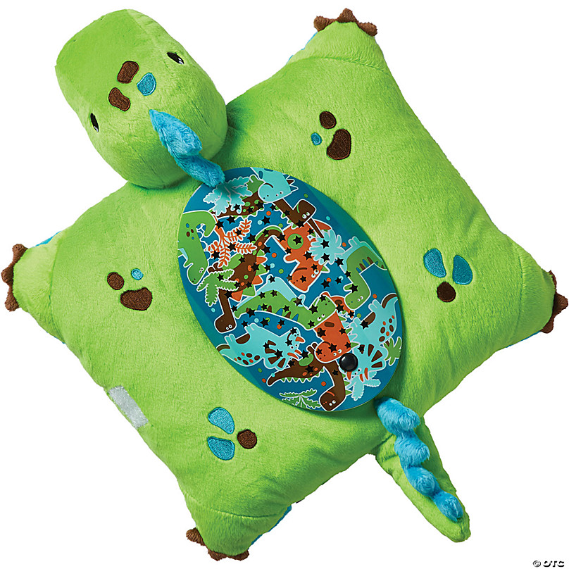 pillow pets green dinosaur sleeptime lite