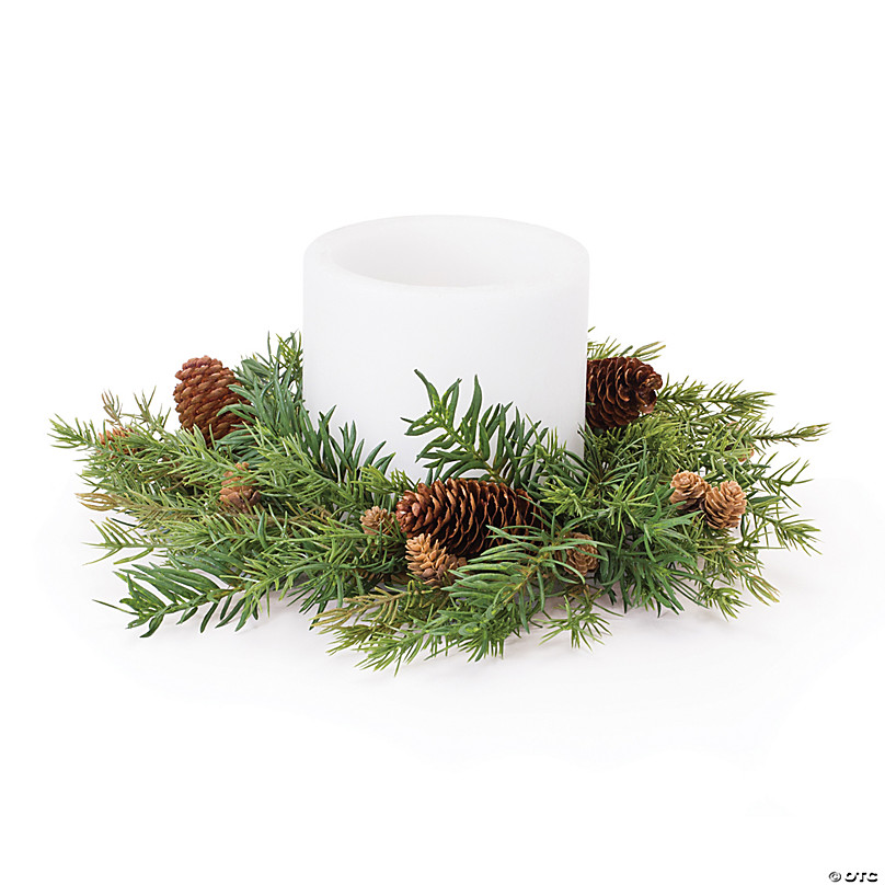 Melrose International Iced Twig Garland with Pinecones 5'L