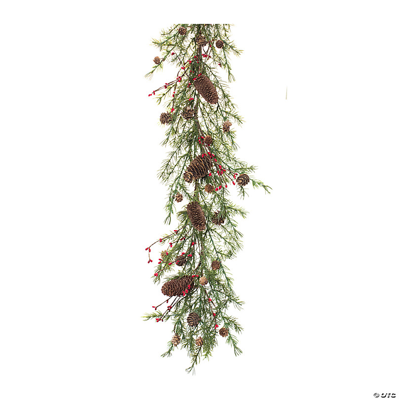 Faux Twig Garland With LED Lights, Set of 2