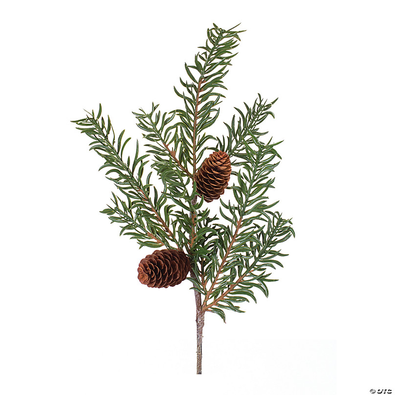 Set of 6 Pinecone & Berry Christmas Artificial Picks 13.25