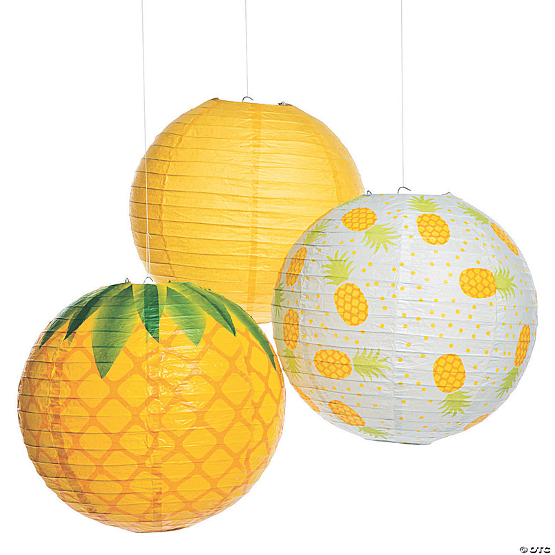 Hawaiian Luau Tropical Paper Lanterns Oriental Trading Company