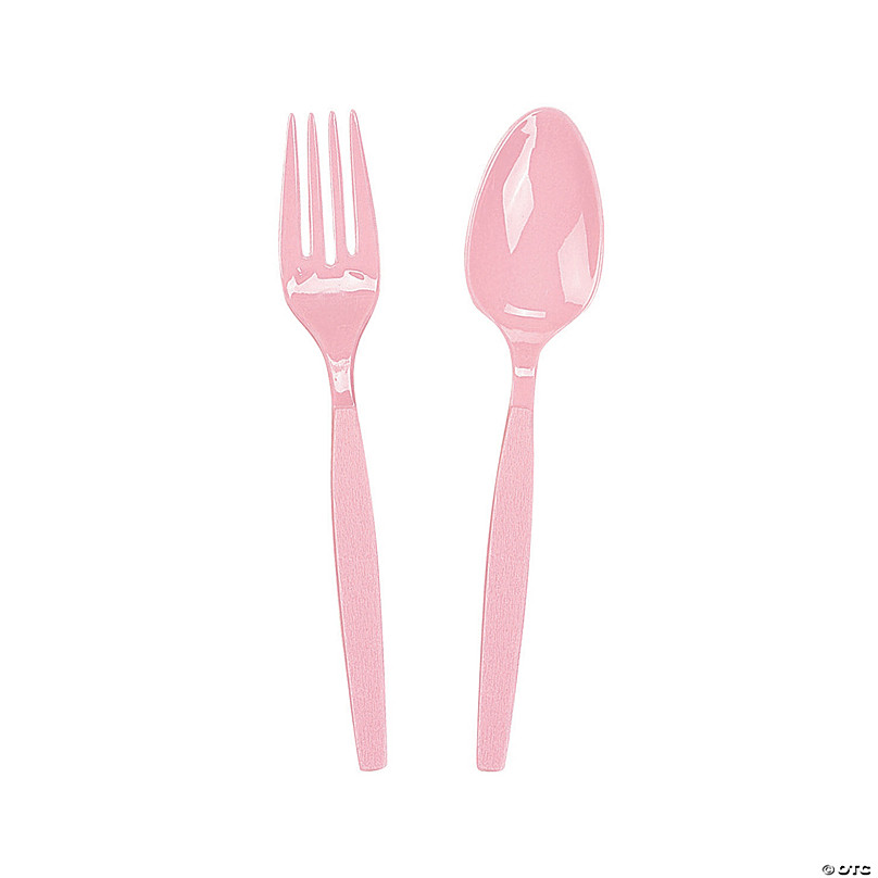 Pink Plastic Cutlery  Oriental Trading Company